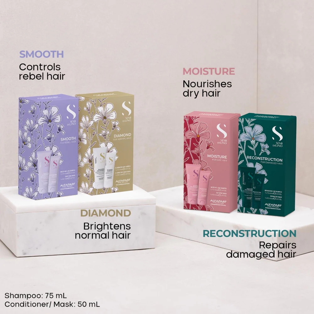 Alfaparf Milano Semi Di Lino Moisture Nutritive Mini Kit - Image 3