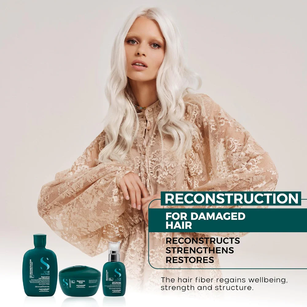 Alfaparf Milano Semi Di Lino Reconstruction Reparative Light Mask 500ml - Image 6