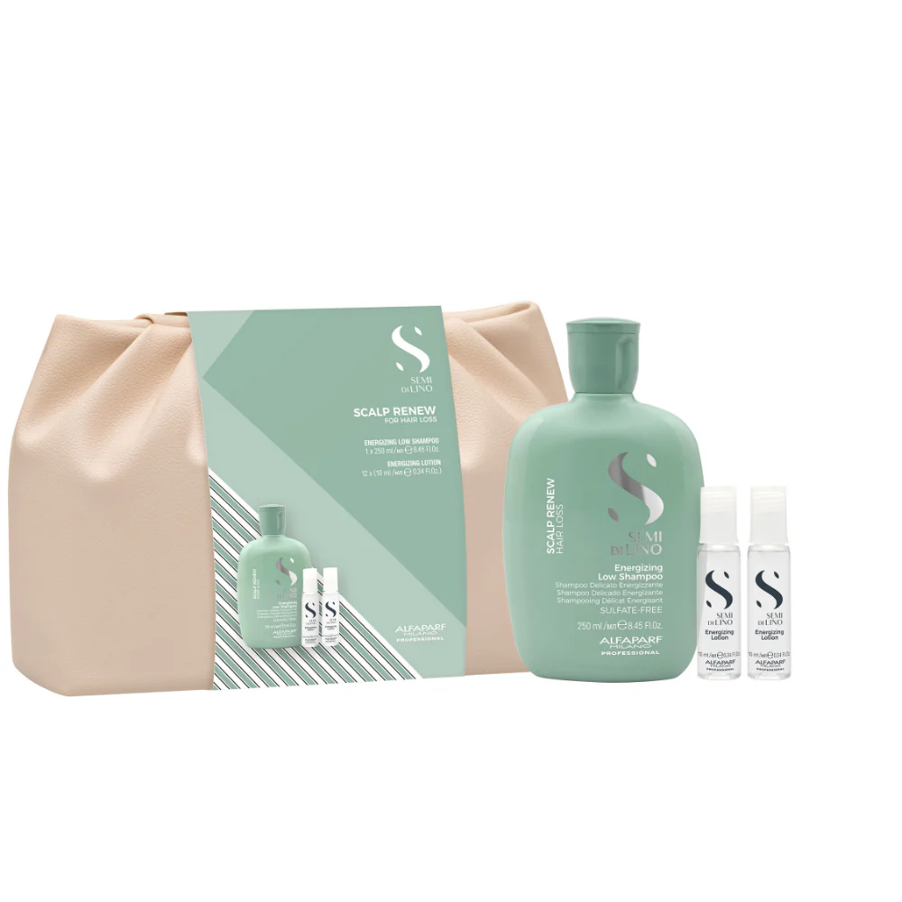 Alfaparf Milano Semi Di Lino Scalp Renew Energising Duo Kit