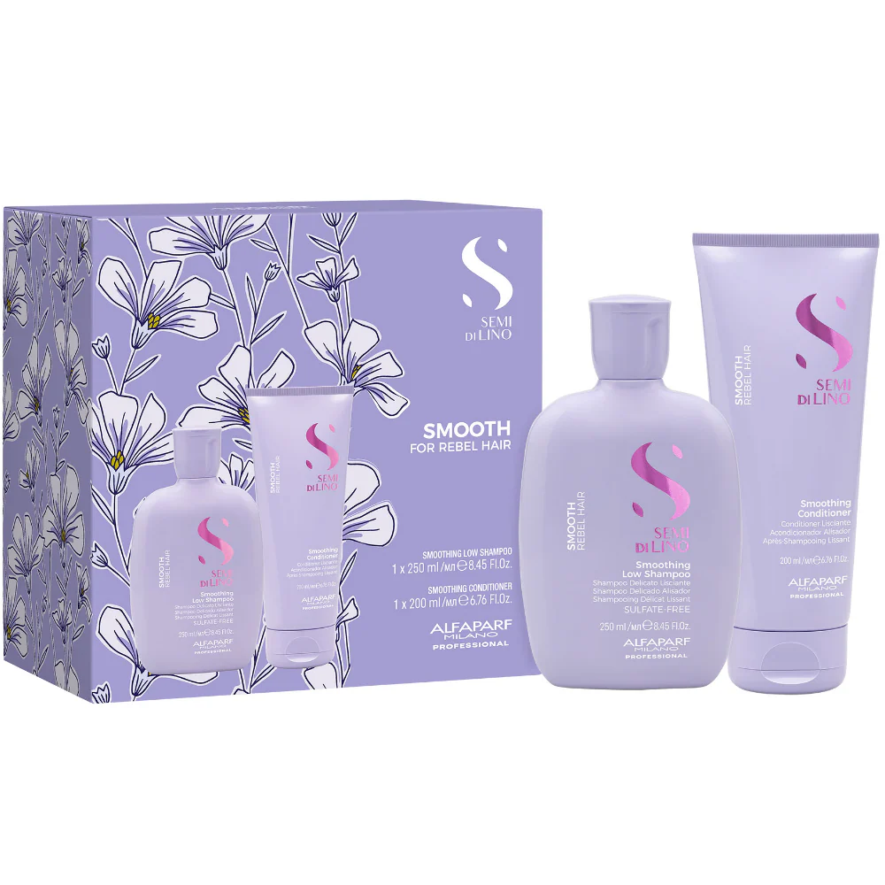 Alfaparf Milano Semi Di Lino Smooth Rebel Hair Duo Kit