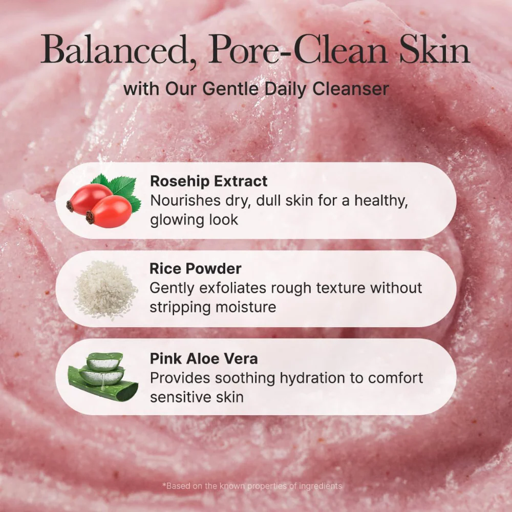 Arencia Fresh Royal Rosehip Mochi Cleanser 120g - Image 5