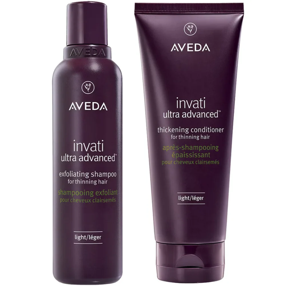 Aveda Invati Ultra Advanced Exfoliating Shampoo Light & Thickening Conditioner Light Twin 2 x 200ml