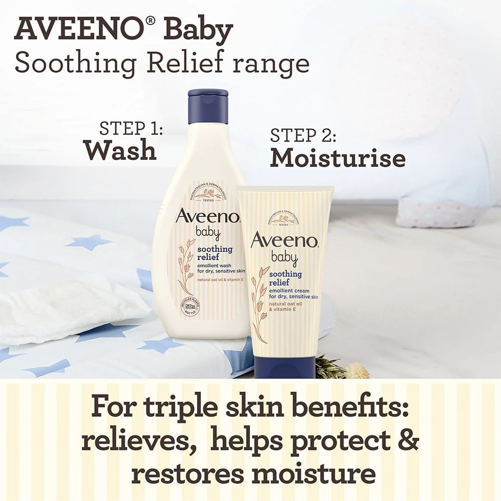 Aveeno Baby Soothing Relief Emollient Cream 150ml - Image 2