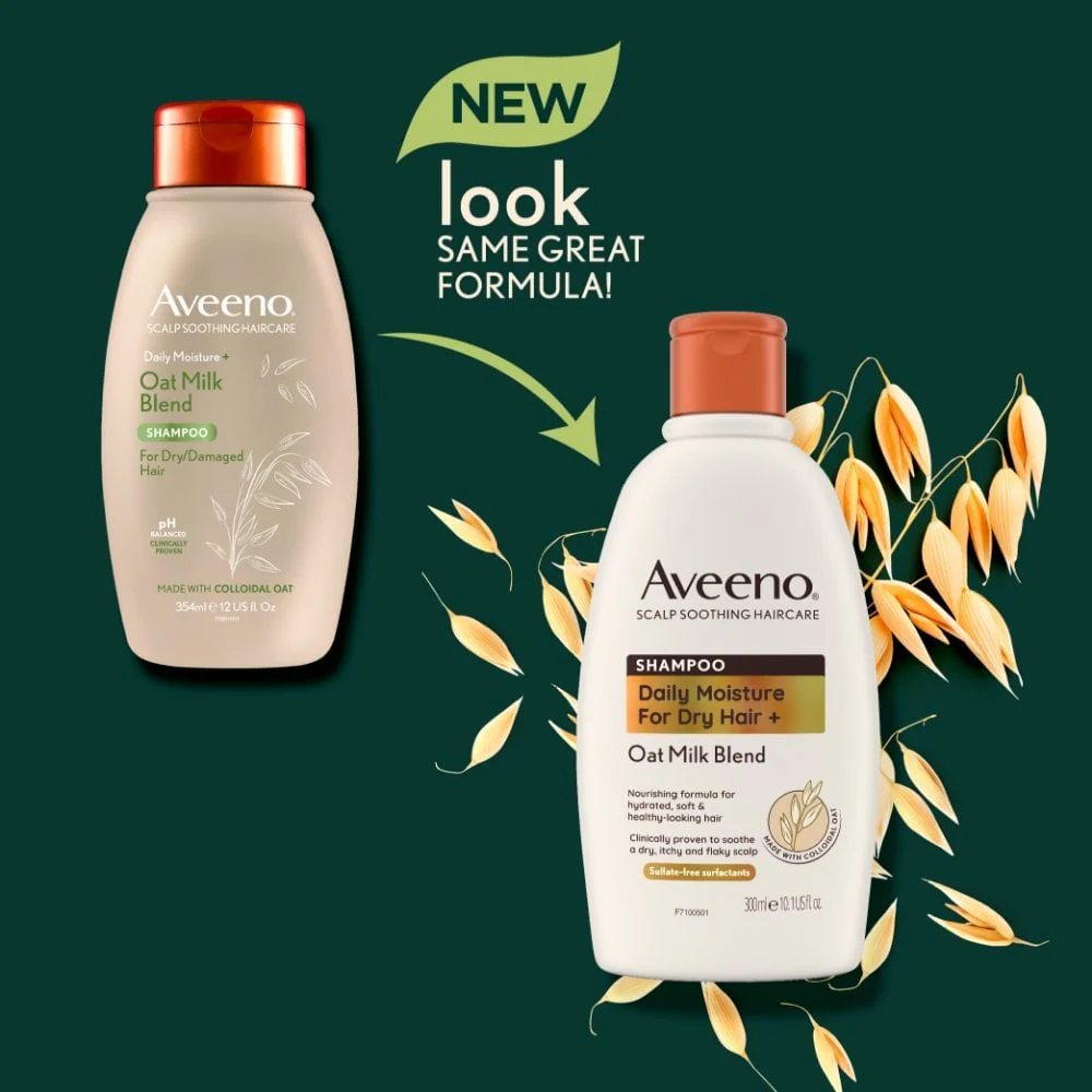 Aveeno Daily Moisture+ Oat Milk Blend Shampoo 300ml - Image 5