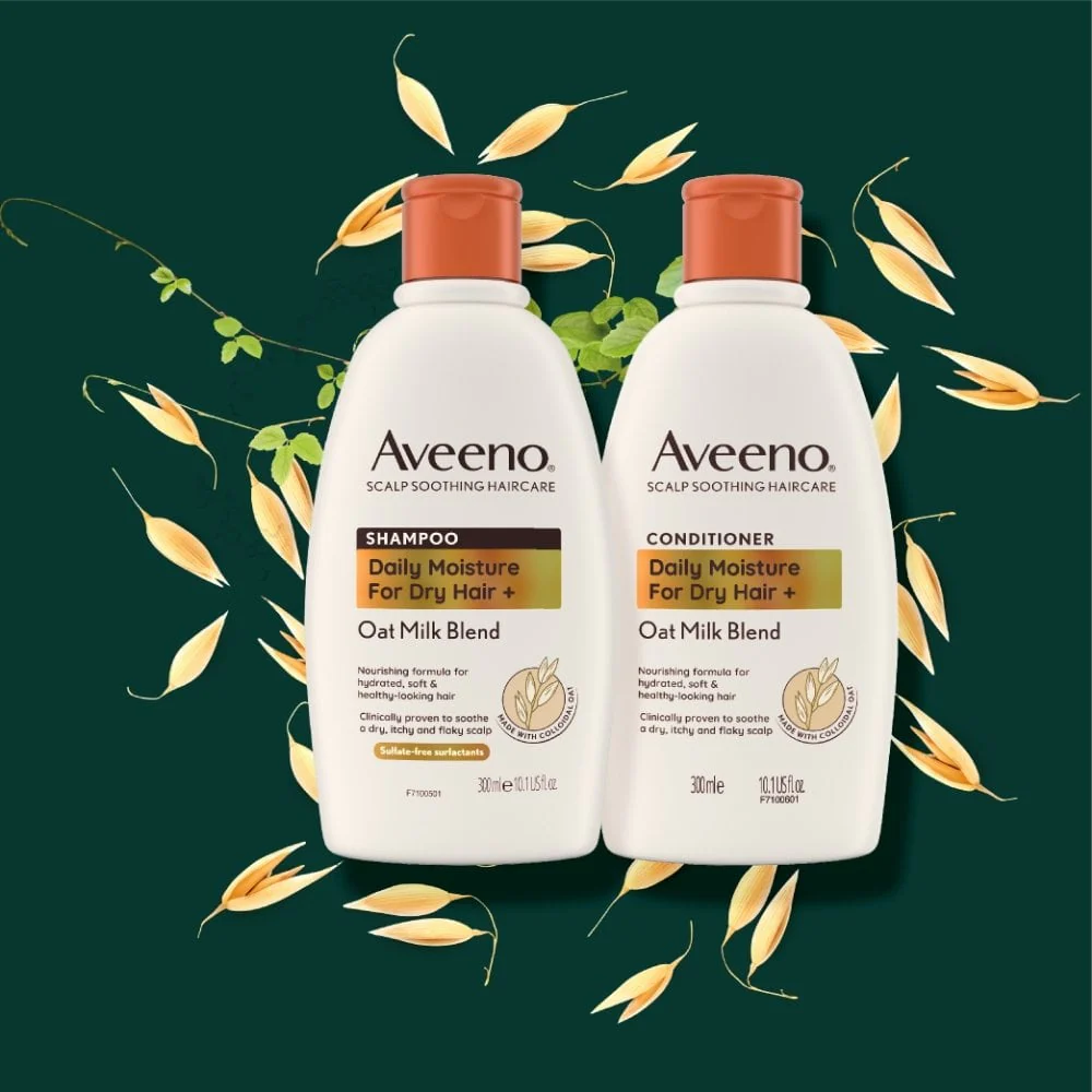 Aveeno Daily Moisture+ Oat Milk Blend Shampoo 300ml - Image 6
