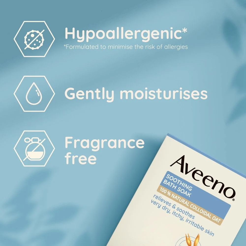 Aveeno Soothing Oatmeal Bath Soak Treatment 8 x 42g - Image 6