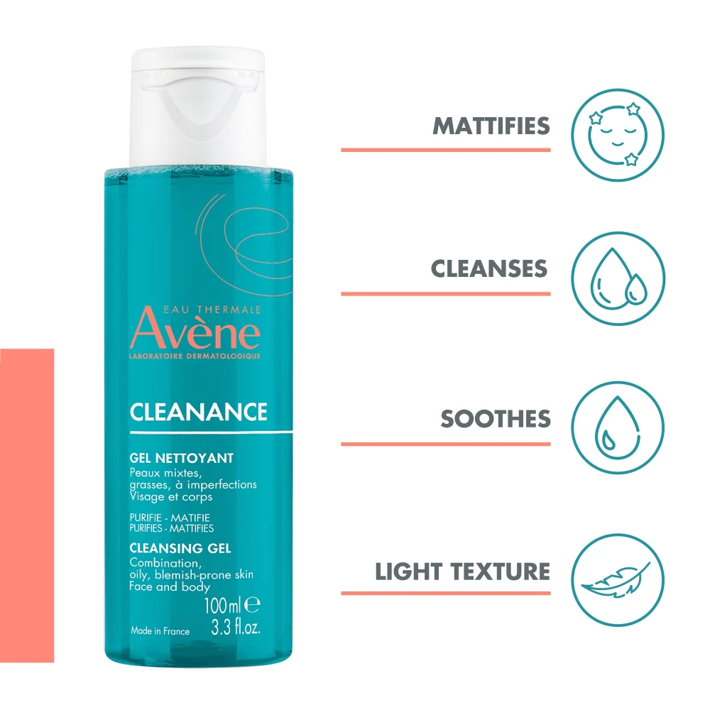 Avene Cleanance Cleansing Gel Cleanser 100ml - Image 4