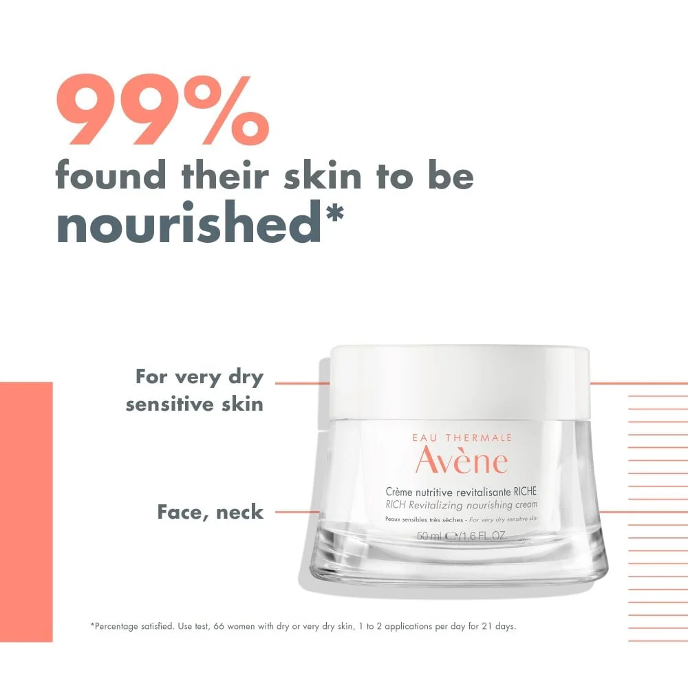 Avene Les Essentiels Rich Revitalising Nourishing Cream Moisturiser 50ml - Image 2