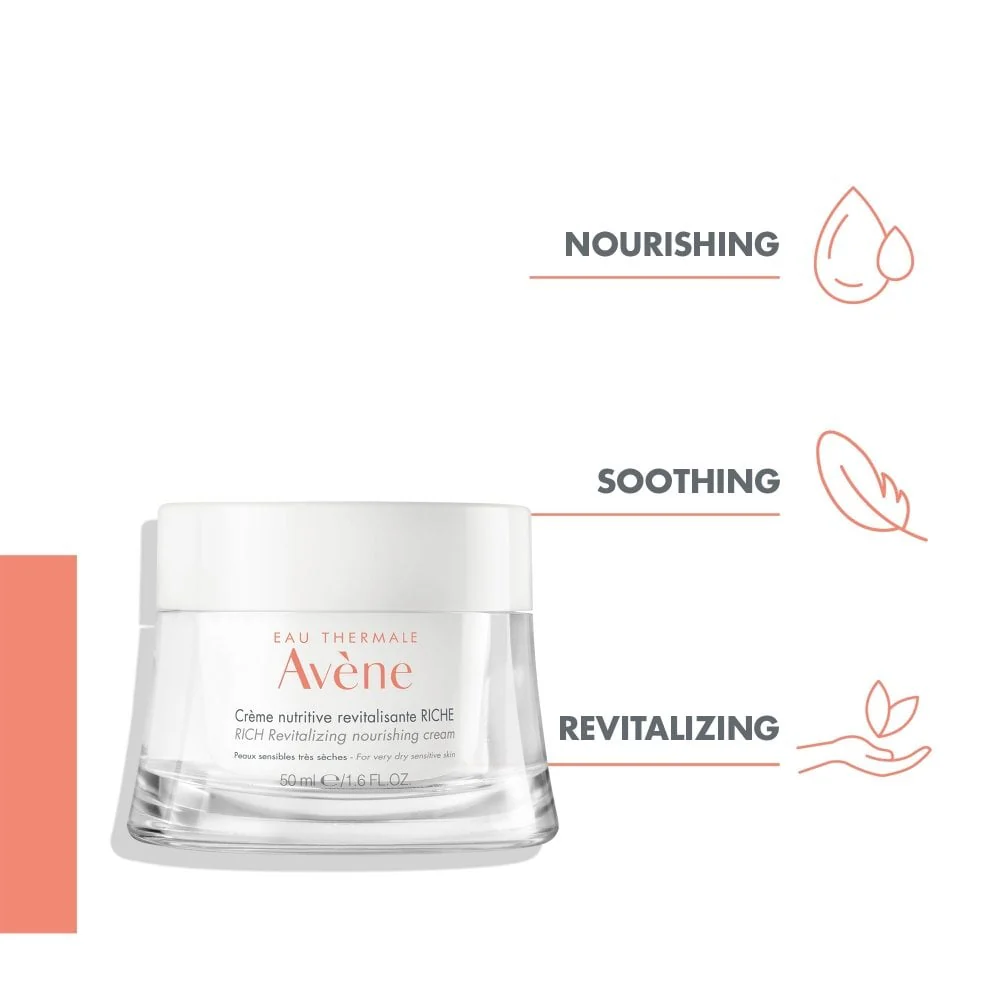 Avene Les Essentiels Rich Revitalising Nourishing Cream Moisturiser 50ml - Image 3