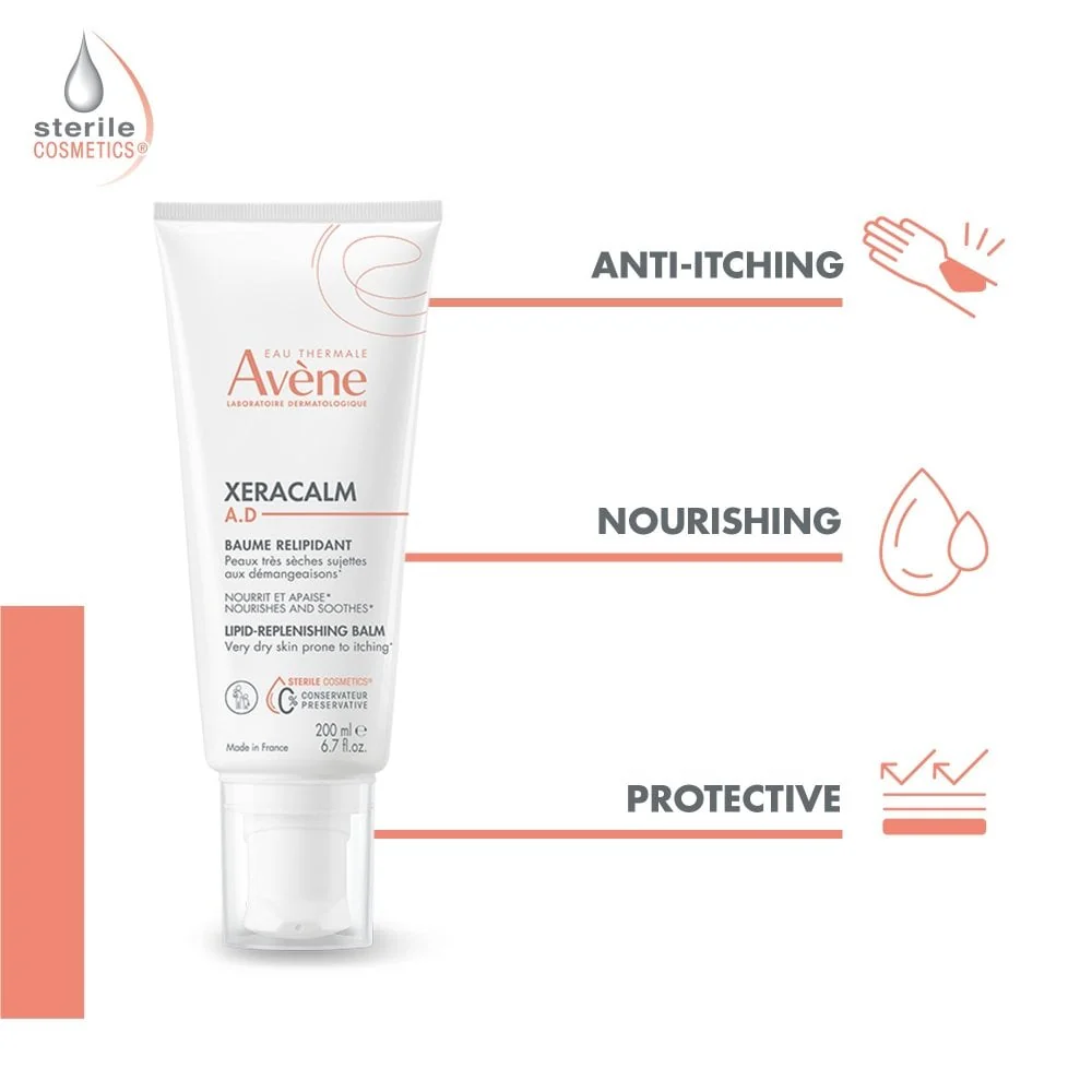 Avene XeraCalm A.D. Lipid-Replenishing Balm Moisturiser 200ml - Image 4