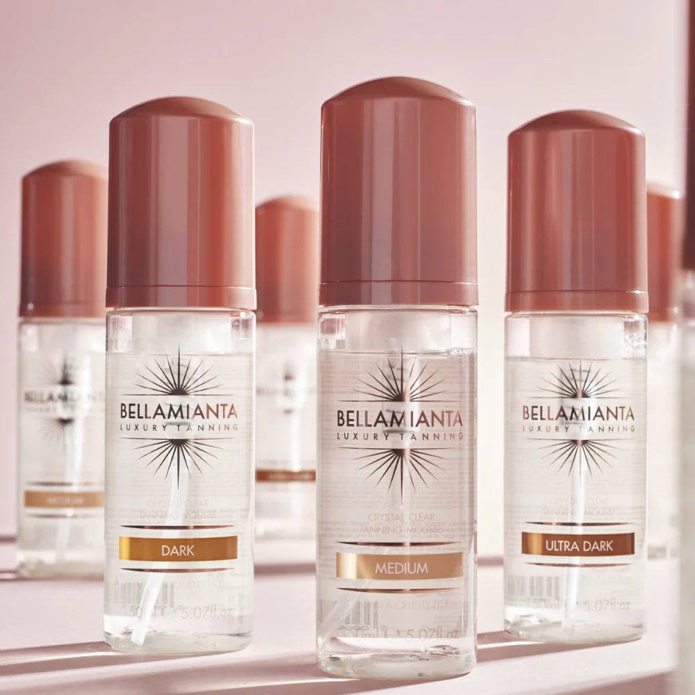 Bellamianta Crystal Clear Tanning Mousse Medium 150ml - Image 5