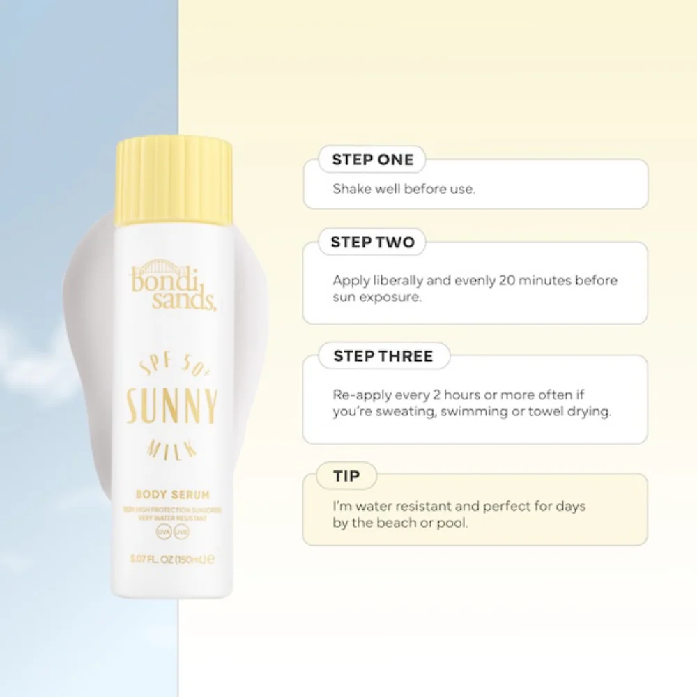Bondi Sands Sunny Milk Body Milk SPF50+ 150ml - Image 5