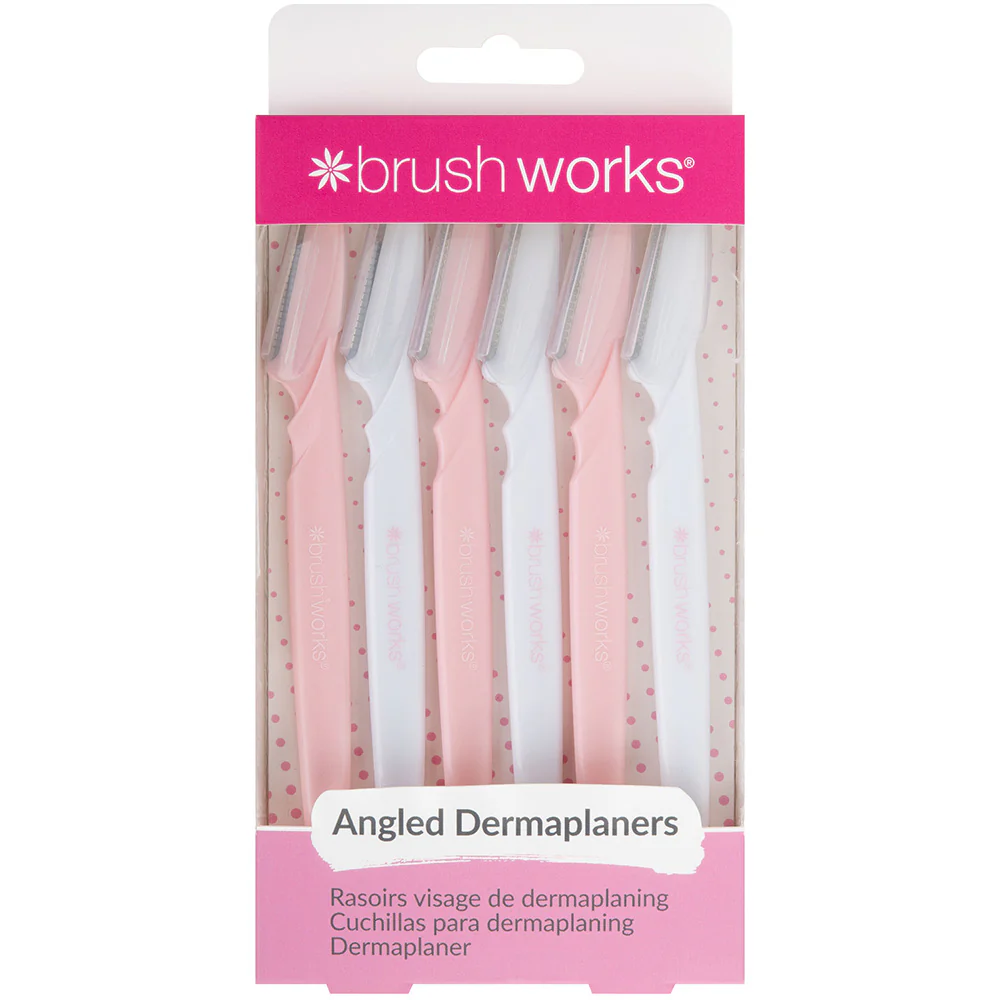 Brushworks Angled Dermaplaners Pack Of 6