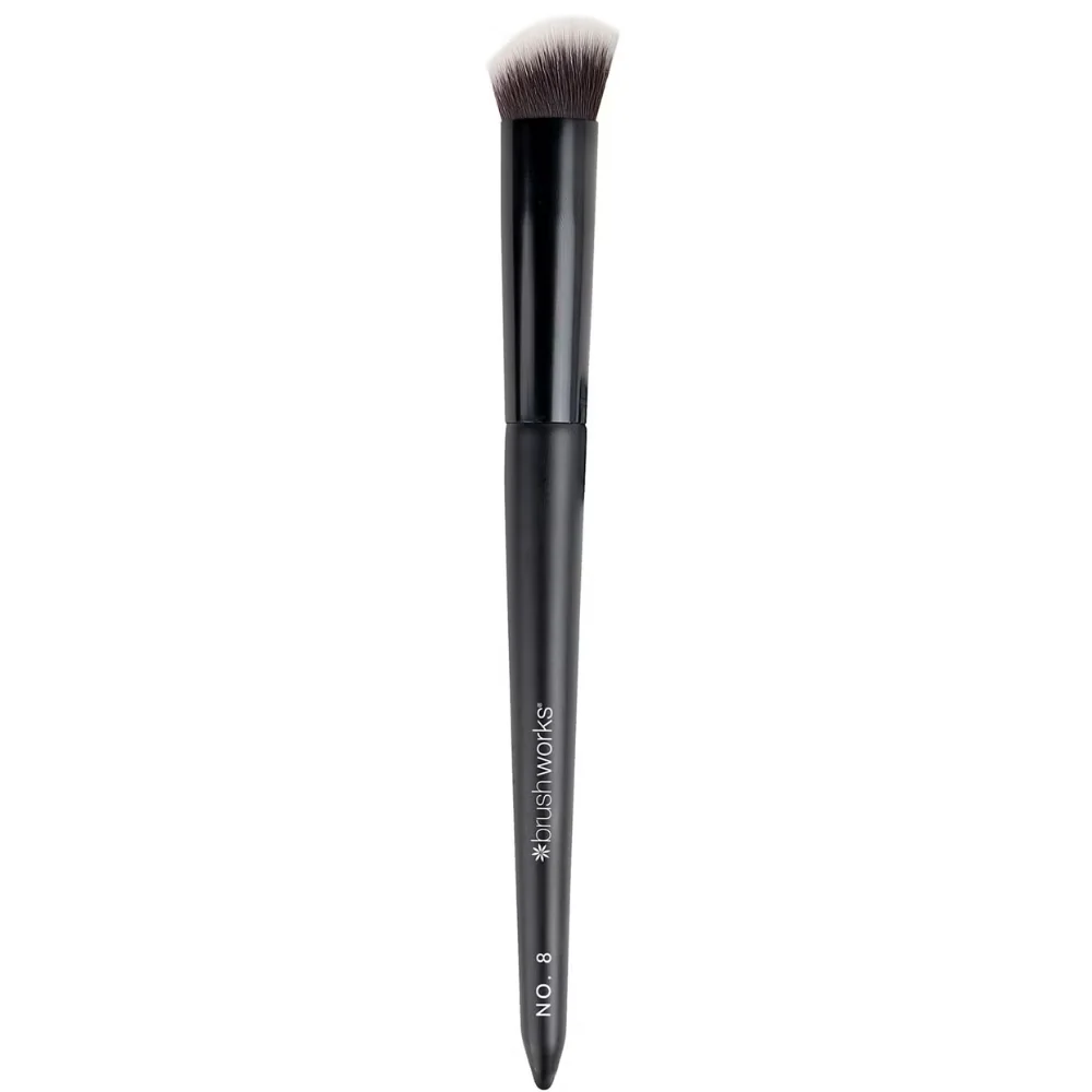 Brushworks No. 8 Precise Angled Concealer Buffing Brush