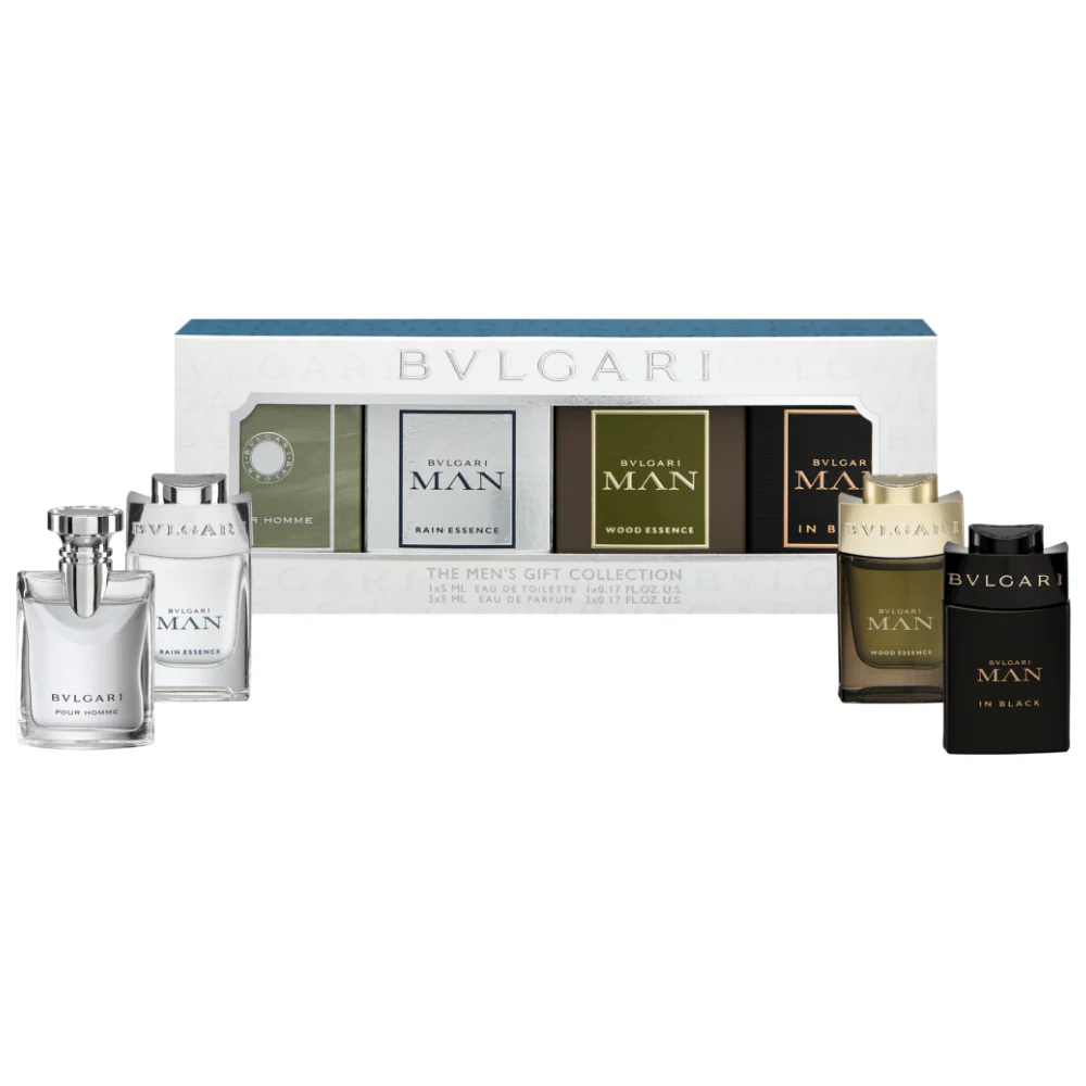 Bvlgari Men's Mini Fragrance Discovery Gift Set 4 x 5ml