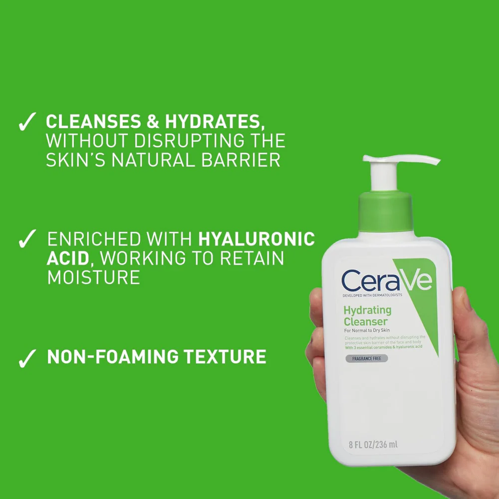 CeraVe Hydrating Cleanser 236ml - Image 4