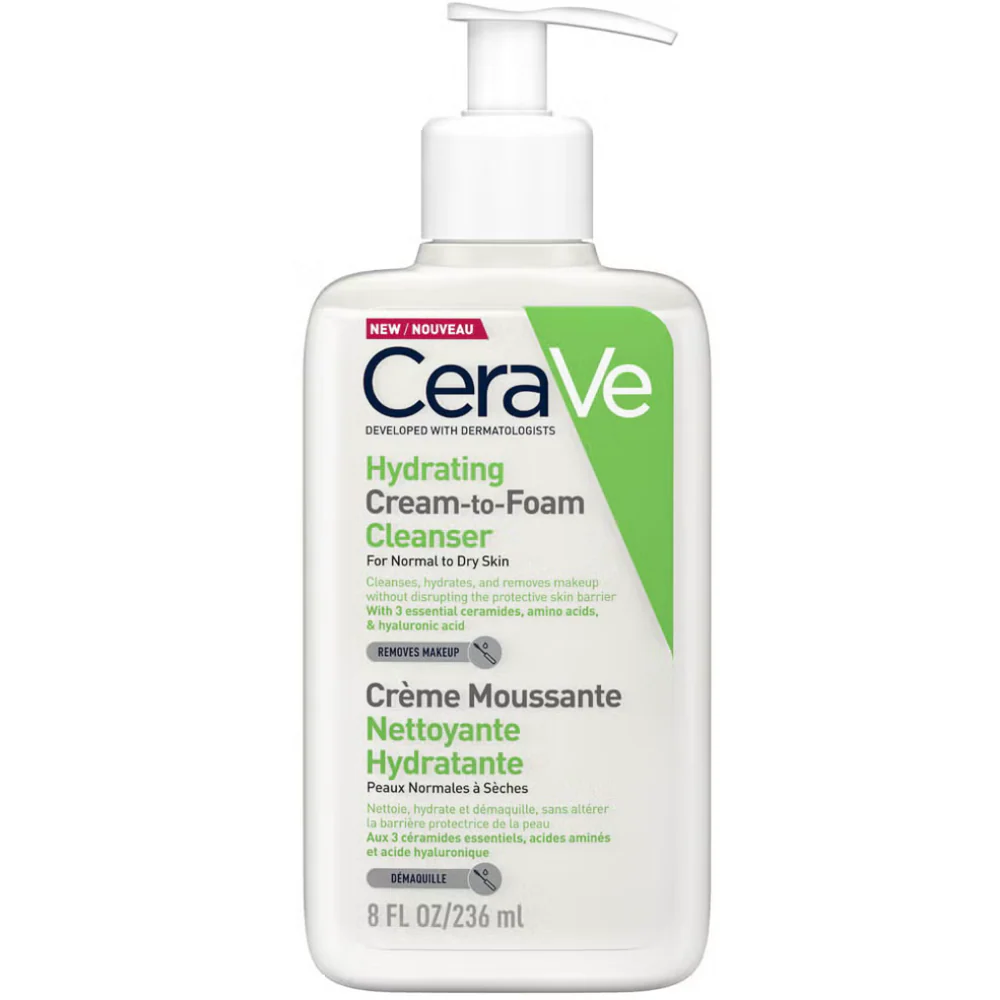 CeraVe Hydrating Cream-To-Foam Cleanser 236ml