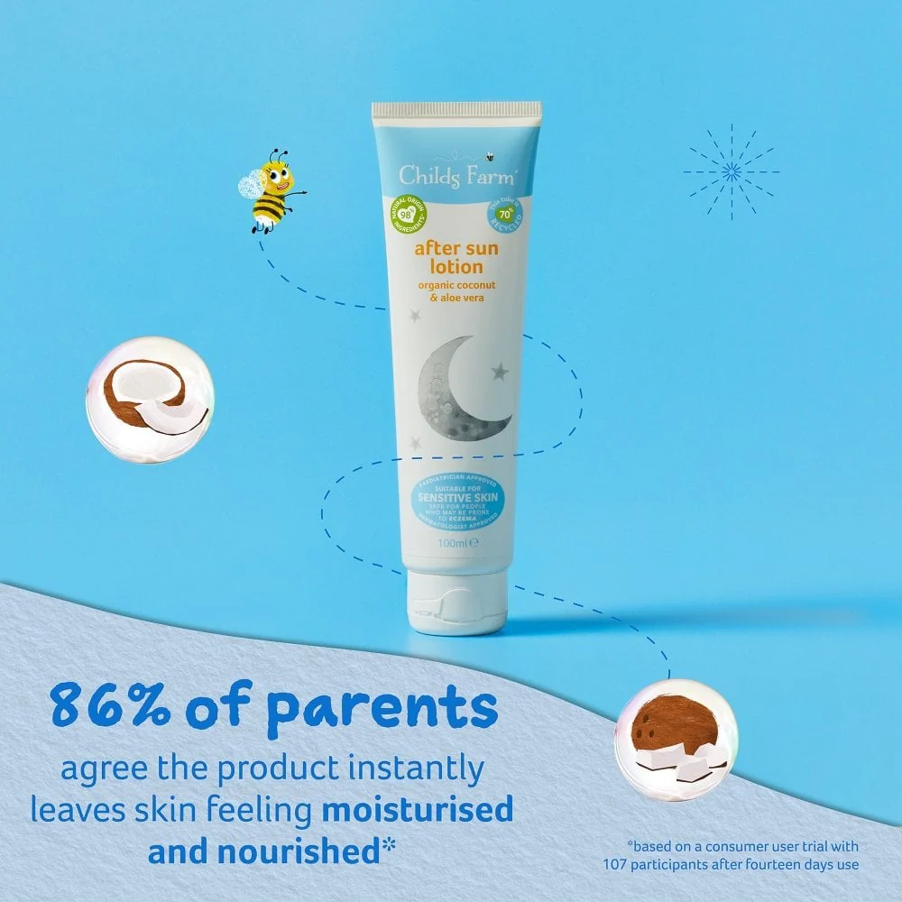 Childs Farm Organic Coconut & Aloe Vera Natural After Sun Lotion 100ml - Image 3