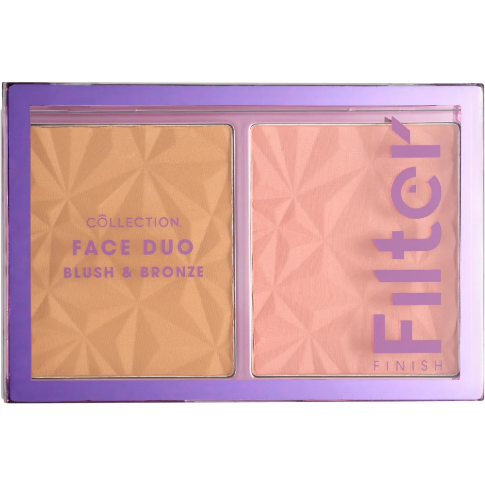 Collection Cosmetics Filter Finish Blush & Bronze 2 Colour Face Makeup Palette - Image 5