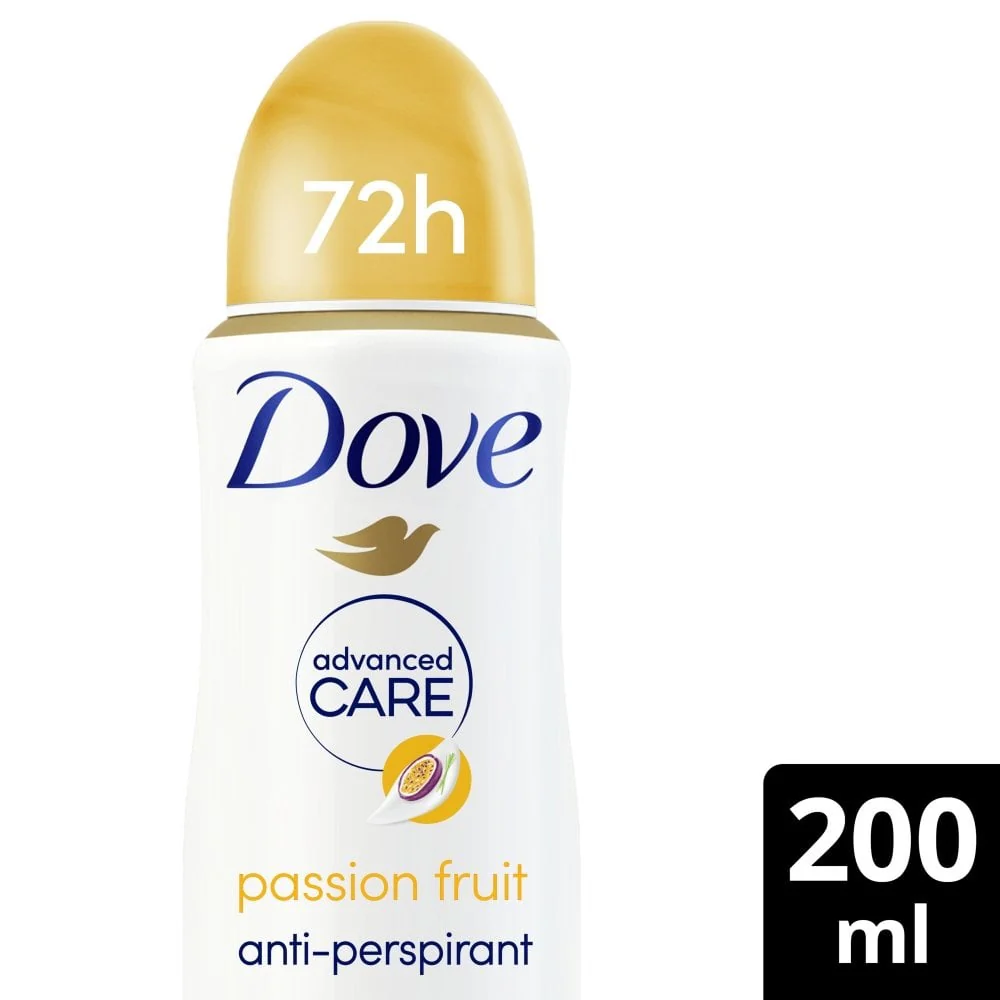 Dove Advanced Care 72h Go Fresh Passion Fruit & Lemongrass Anti-Perspirant Deodorant Spray 200ml - Image 2