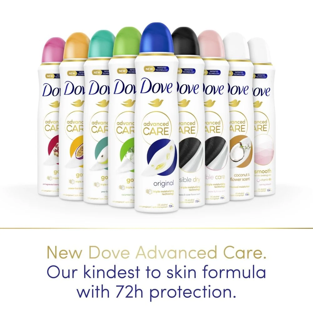 Dove Advanced Care 72h Go Fresh Passion Fruit & Lemongrass Anti-Perspirant Deodorant Spray 200ml - Image 6
