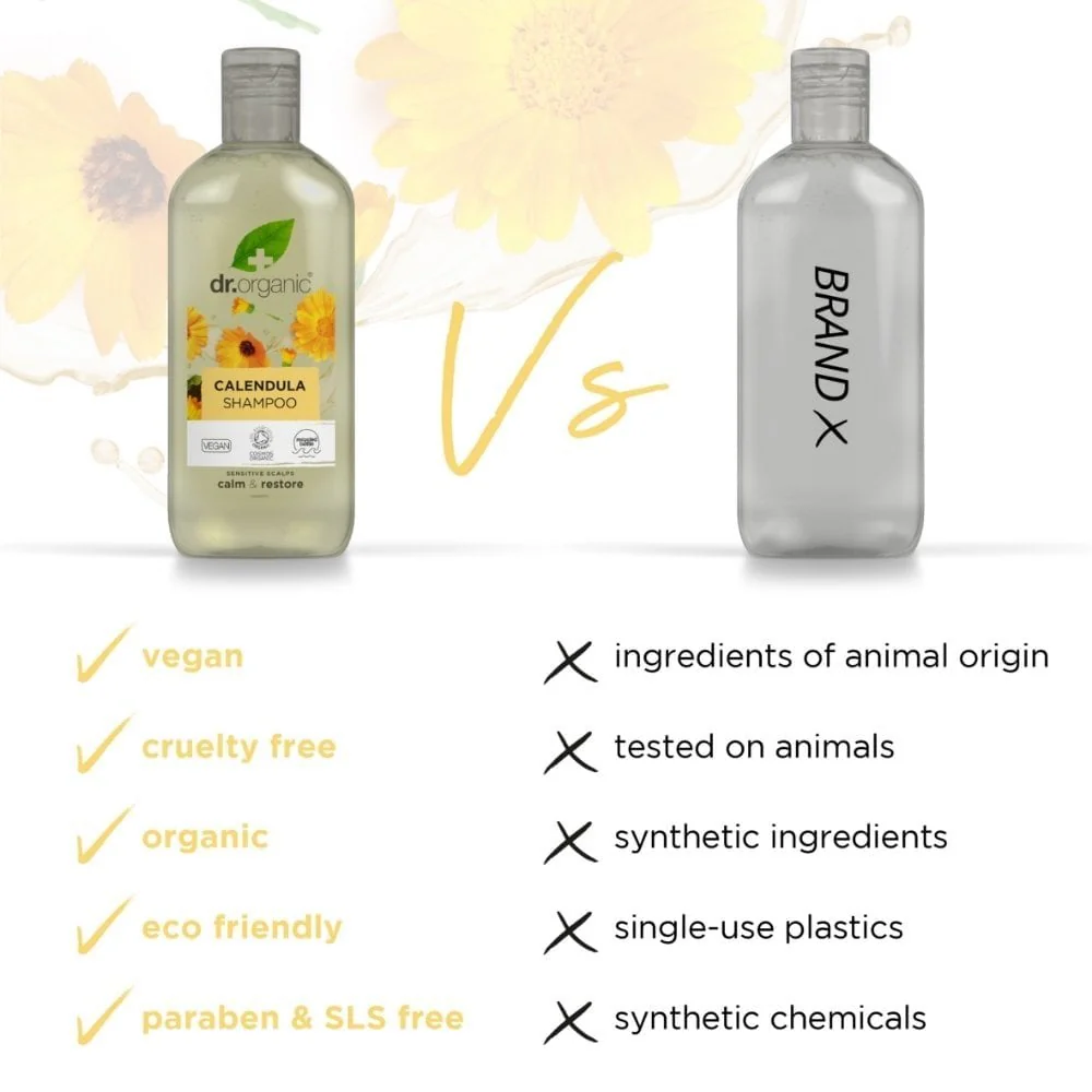 Dr. Organic Calendula Shampoo & Conditioner Twin 2 x 265ml - Image 4