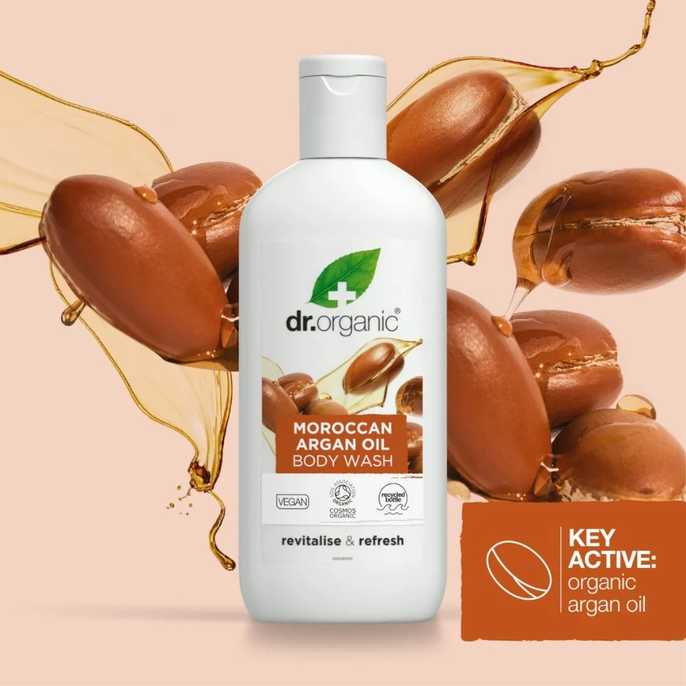 Dr. Organic Moroccan Argan Oil Body Wash Skin 250ml - Image 2