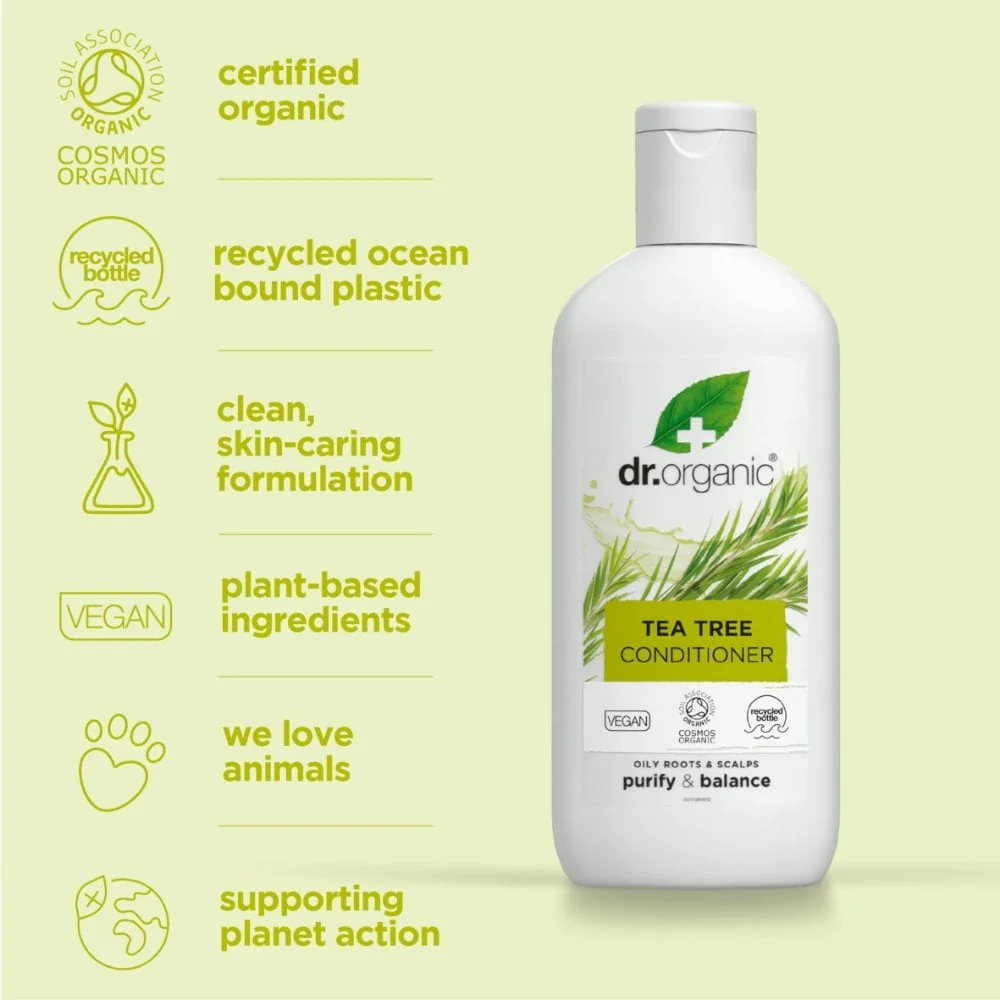 Dr. Organic Tea Tree Conditioner 265ml - Image 3