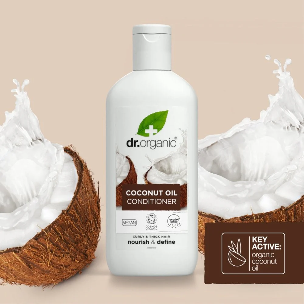 Dr. Organic Virgin Coconut Oil Conditioner 265ml - Image 2