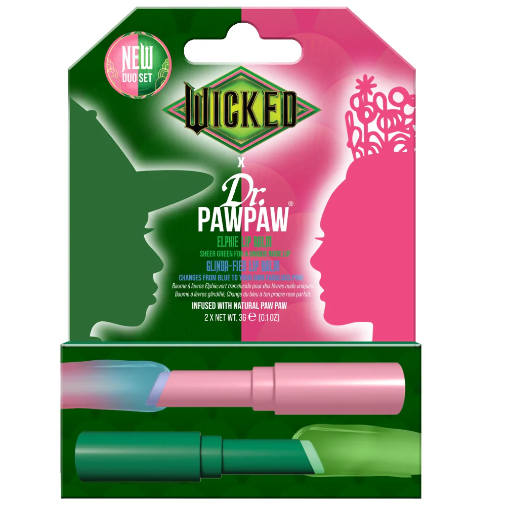 Dr. PawPaw X Wicked Elphie & Glinda-fied Lip Balm Duo