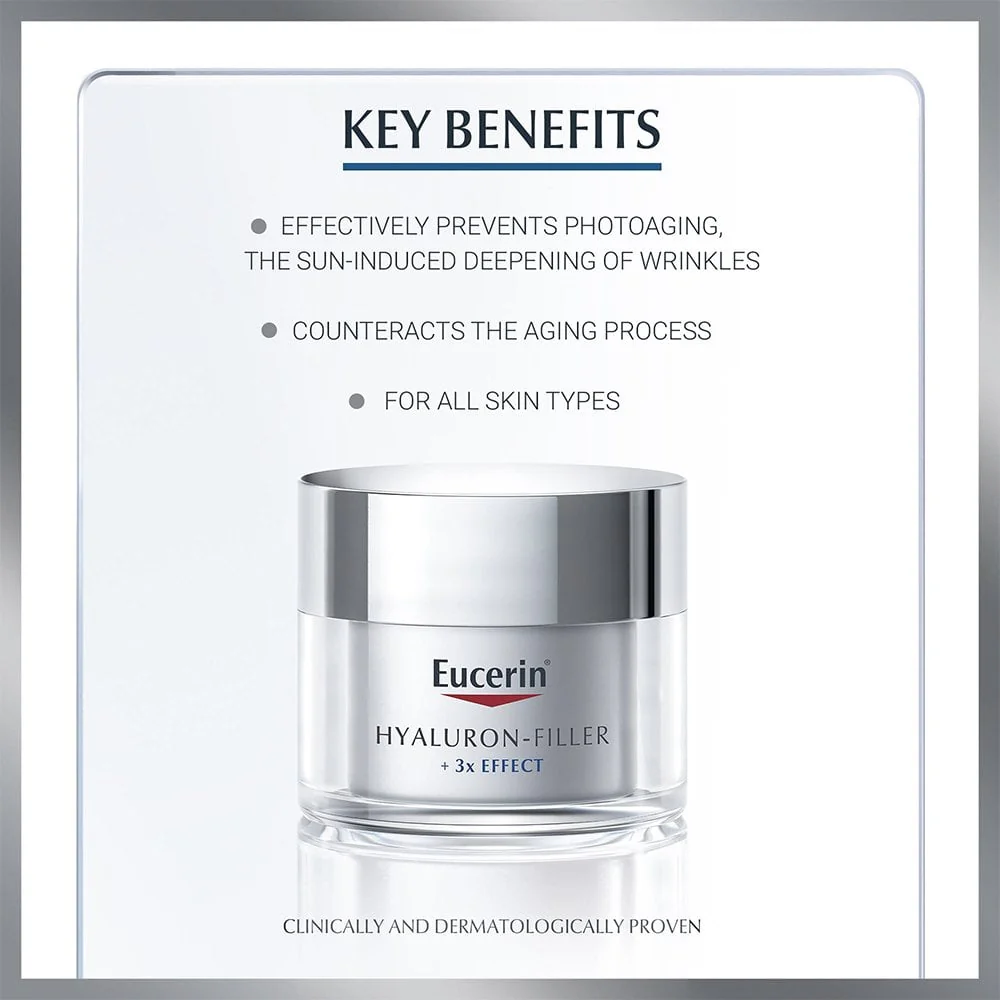 Eucerin Anti-Age Hyaluron Filler Day Cream SPF30 50ml - Image 5