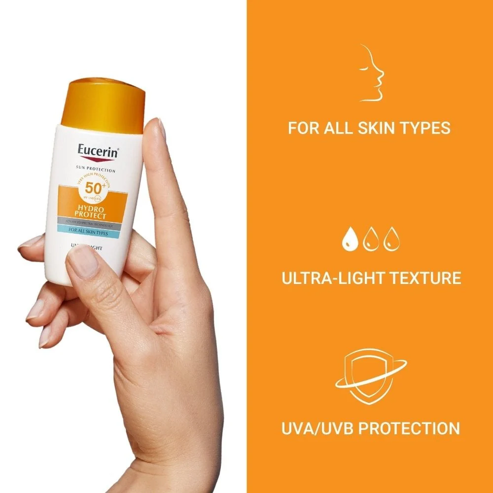 Eucerin Sun Face Hydro Protect Ultra-Light Fluid SPF50+ 50ml - Image 3