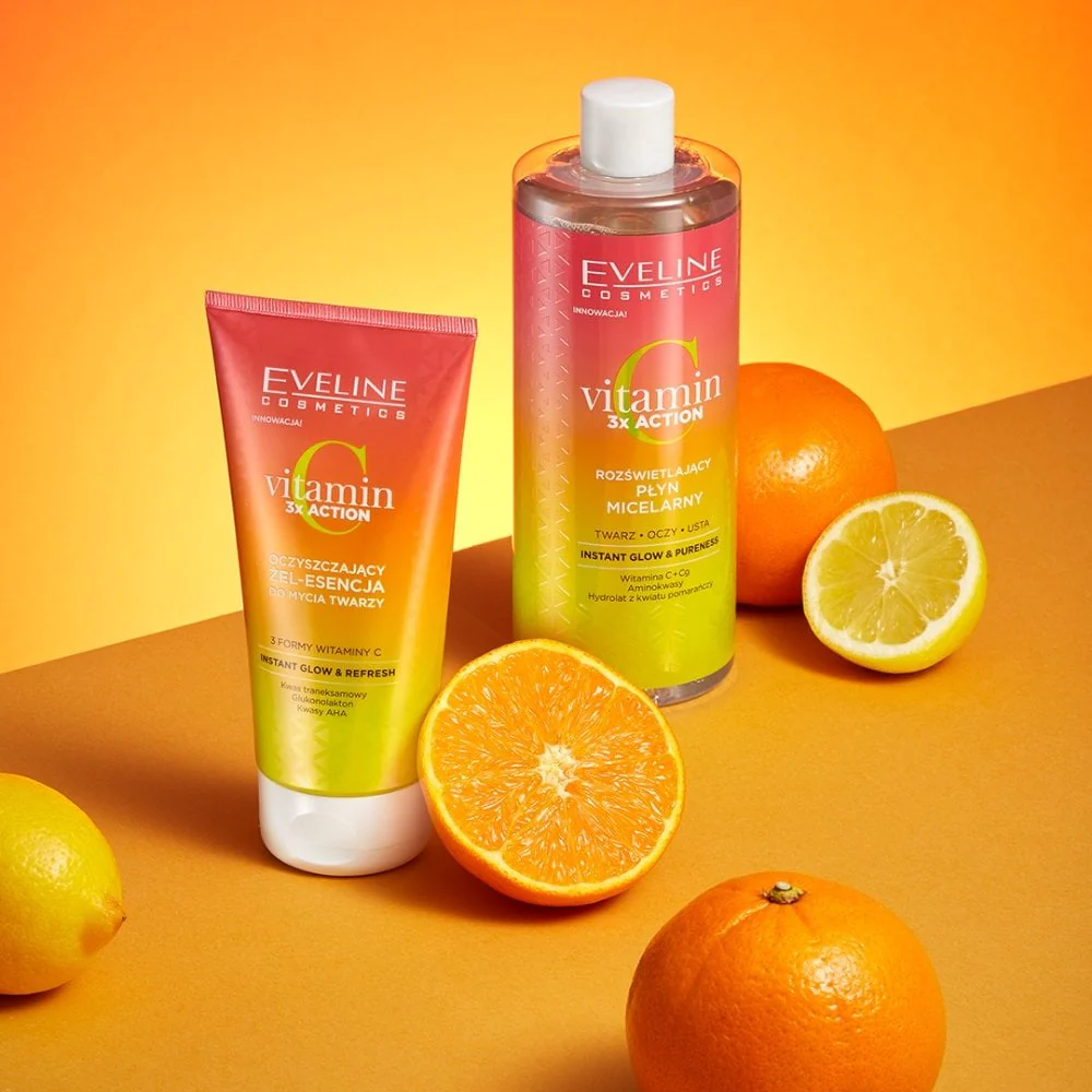 Eveline Cosmetics Vitamin C 3x Action Purifying Face Cleansing Gel 150ml - Image 2