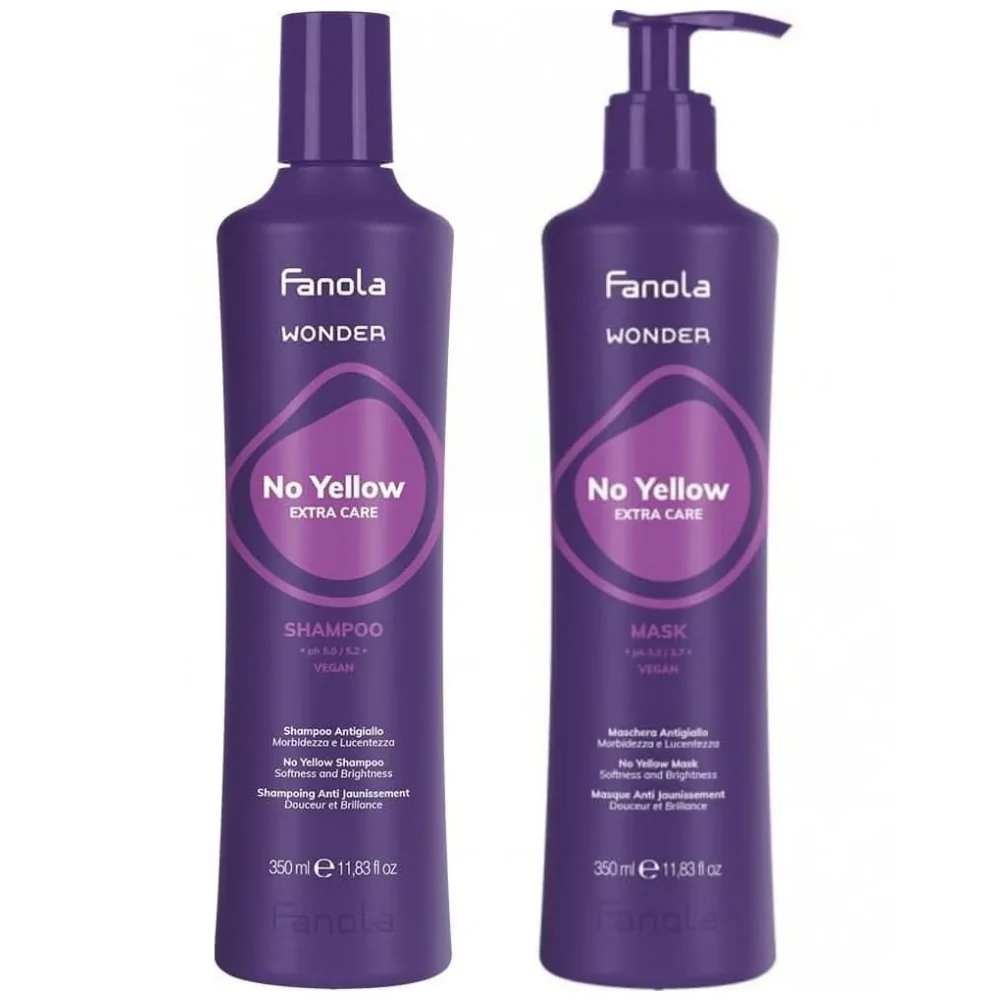 Fanola Wonder No Yellow Shampoo & Mask Duo Set