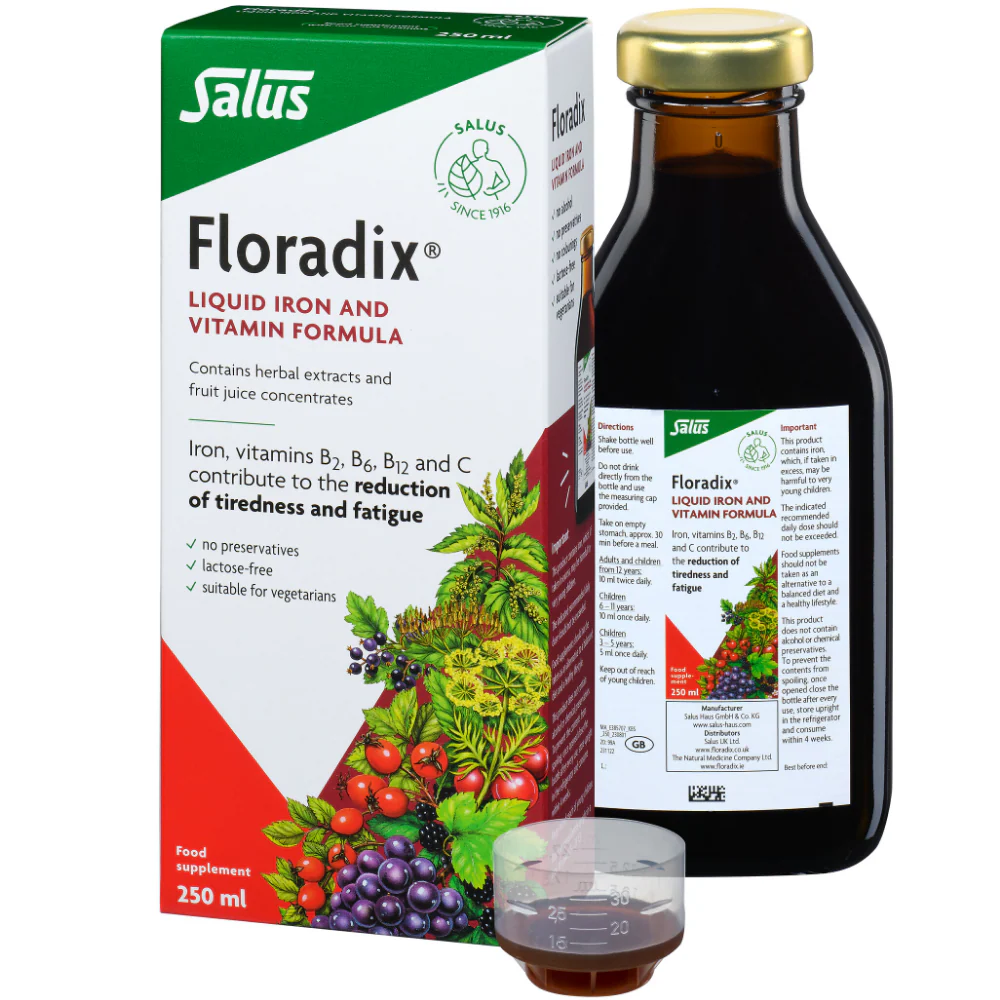 Floradix Floravital Liquid Iron and Vitamin Formula 250ml - Image 2