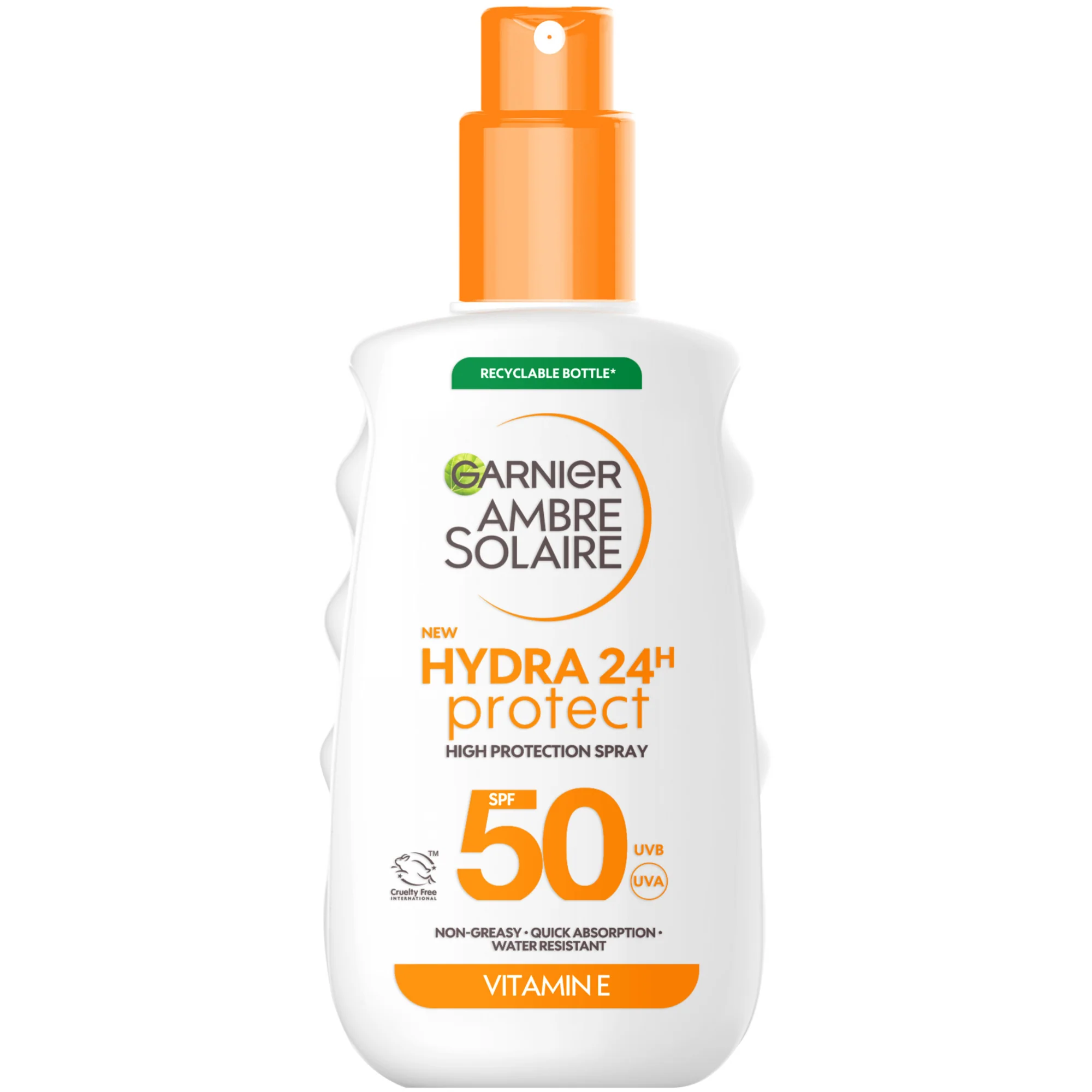 Garnier Ambre Solaire Hydra 24H Protect Sun Cream Spray SPF50 175ml
