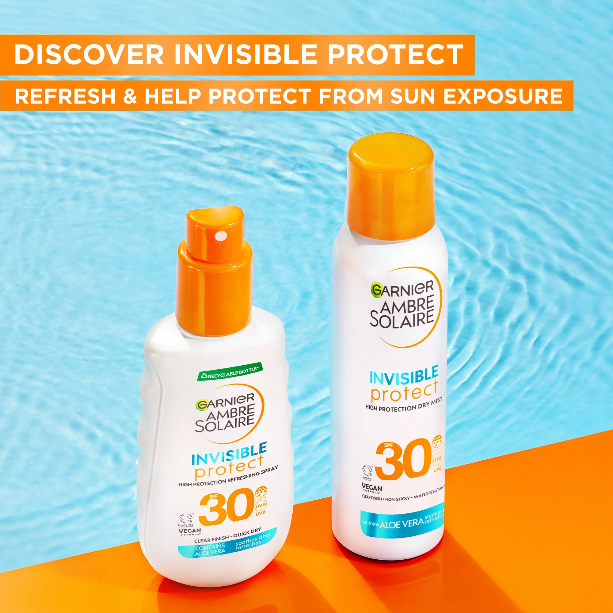 Garnier Ambre Solaire Invisible Protect Dry Mist SPF30 150ml - Image 4