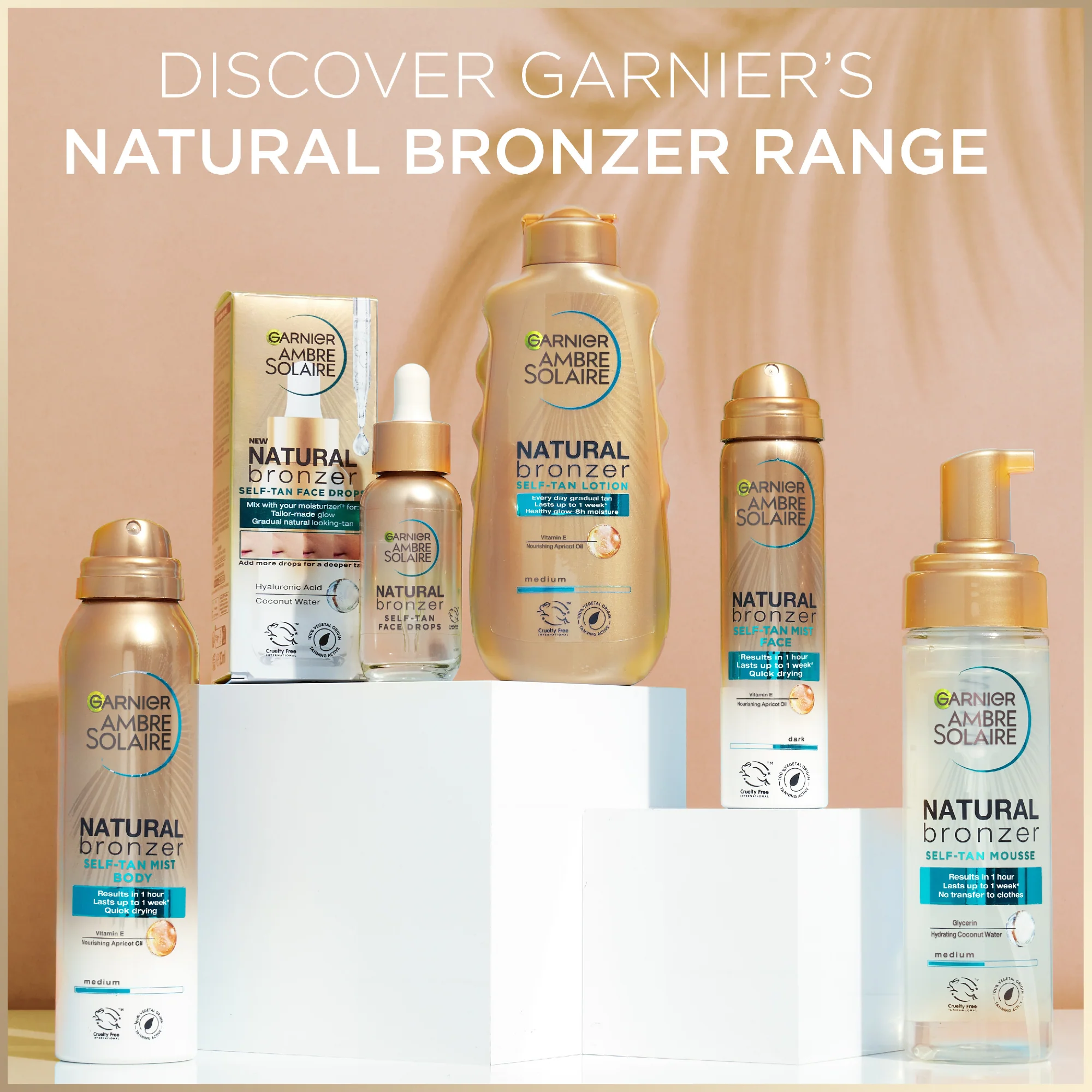 Garnier Ambre Solaire Natural Bronzer Self Tan Face Mist Dark 75ml - Image 6