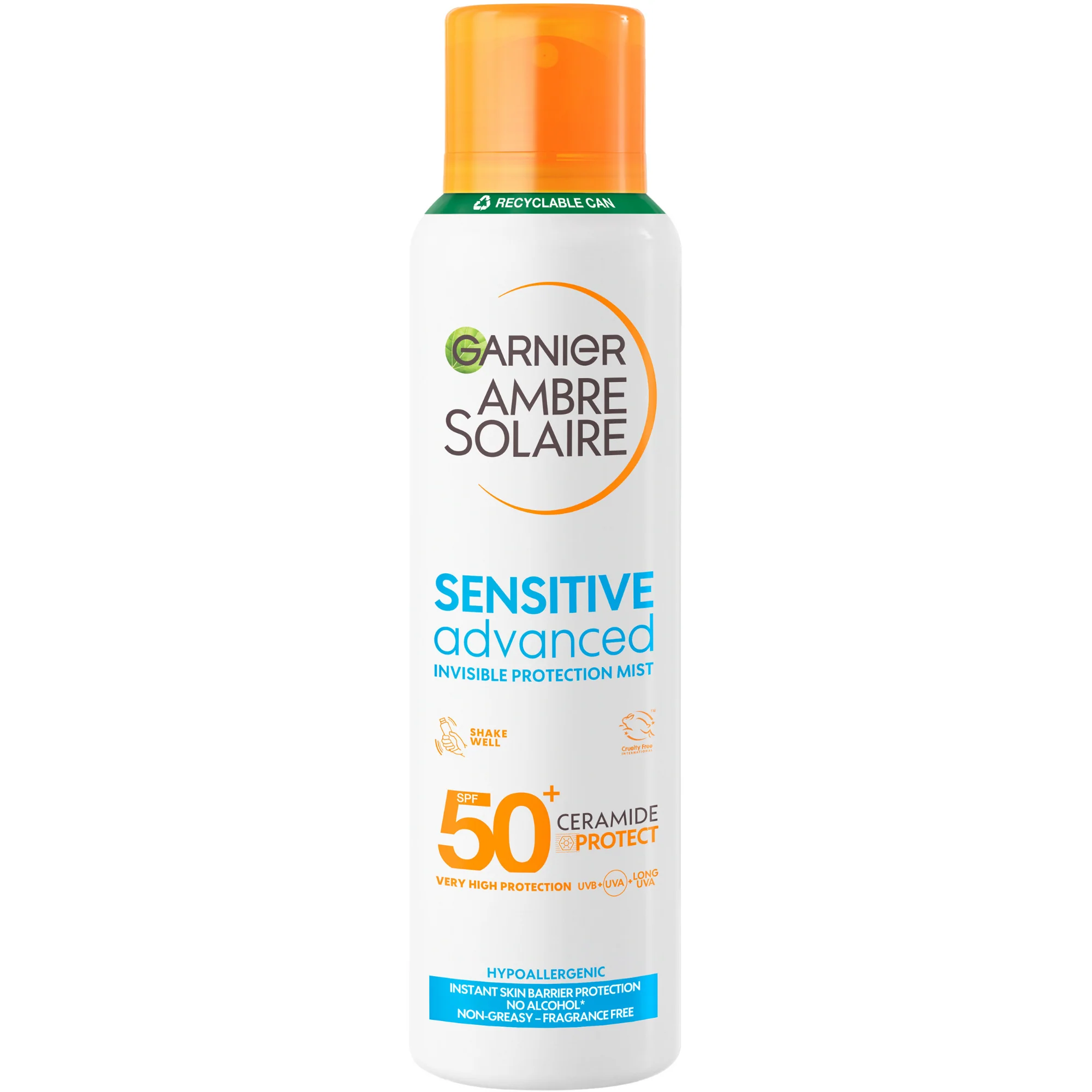 Garnier Ambre Solaire Sensitive Advanced Hypoallergenic Invisible Protection Mist SPF50+ 150ml
