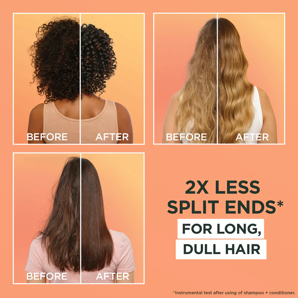 Garnier Ultimate Blends Pineapple Hair Food Glowing Lengths Shampoo & Conditioner Twin 2 x 350ml - Image 4