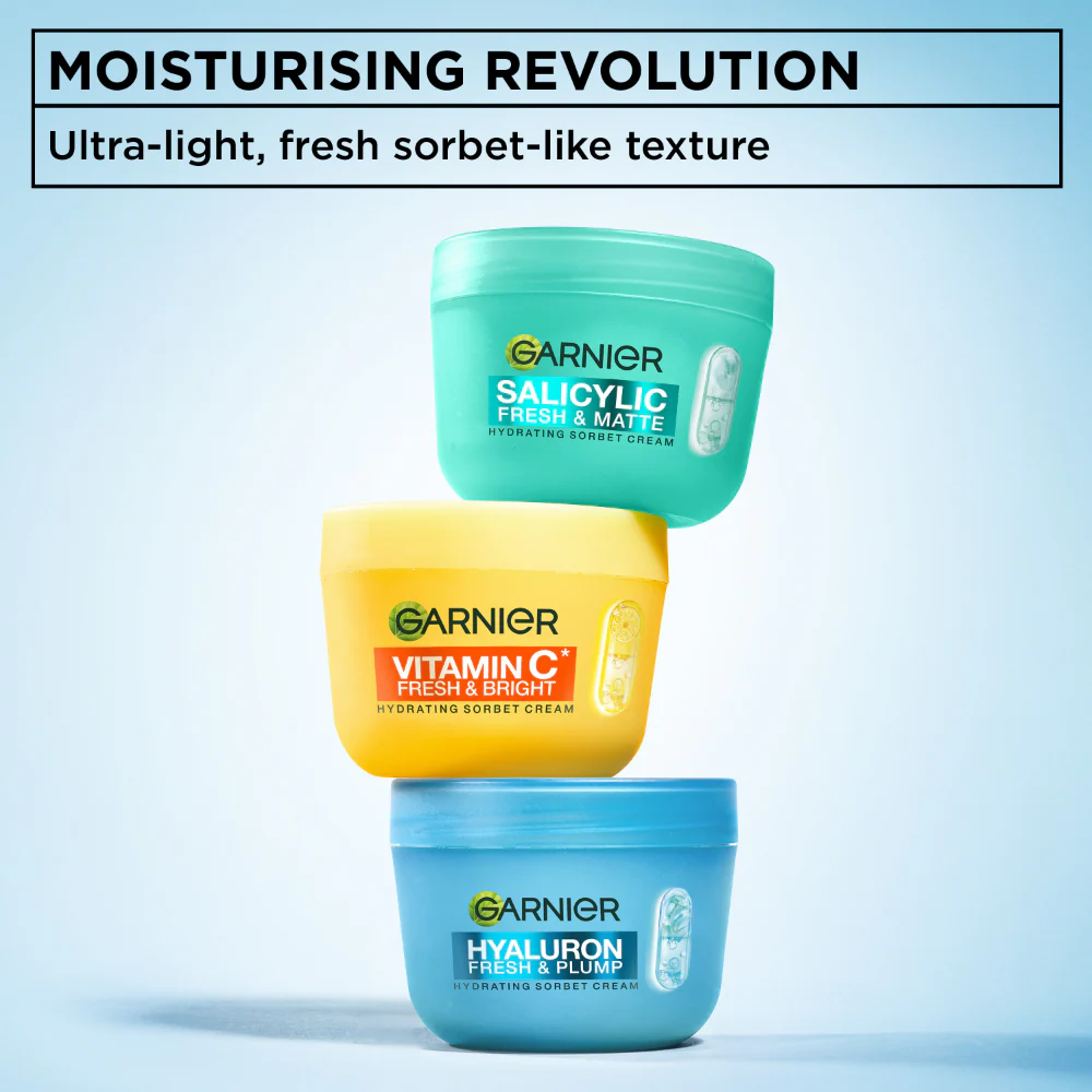Garnier Vitamin C* Fresh & Bright Hydrating Sorbet Cream 85ml - Image 10