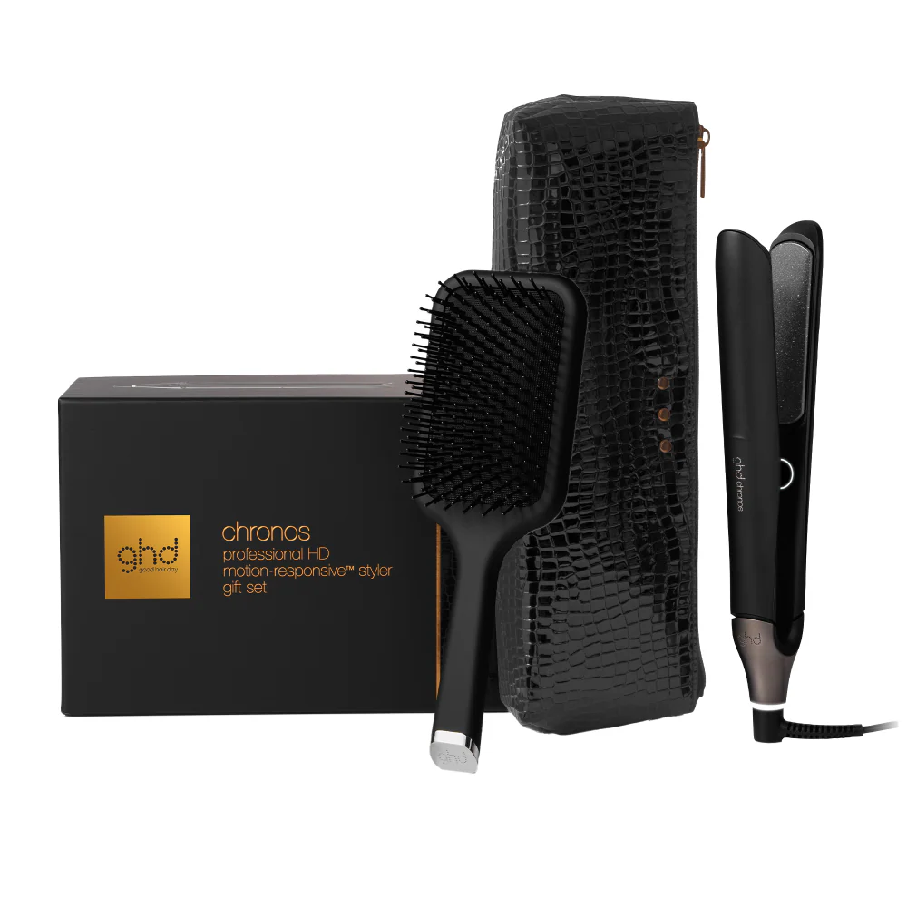ghd Chronos Flat Iron Hair Straightener Styler Gift Set