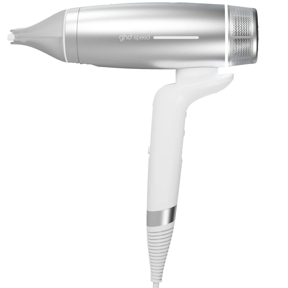 ghd Speed Professional Hair Dryer Silver White