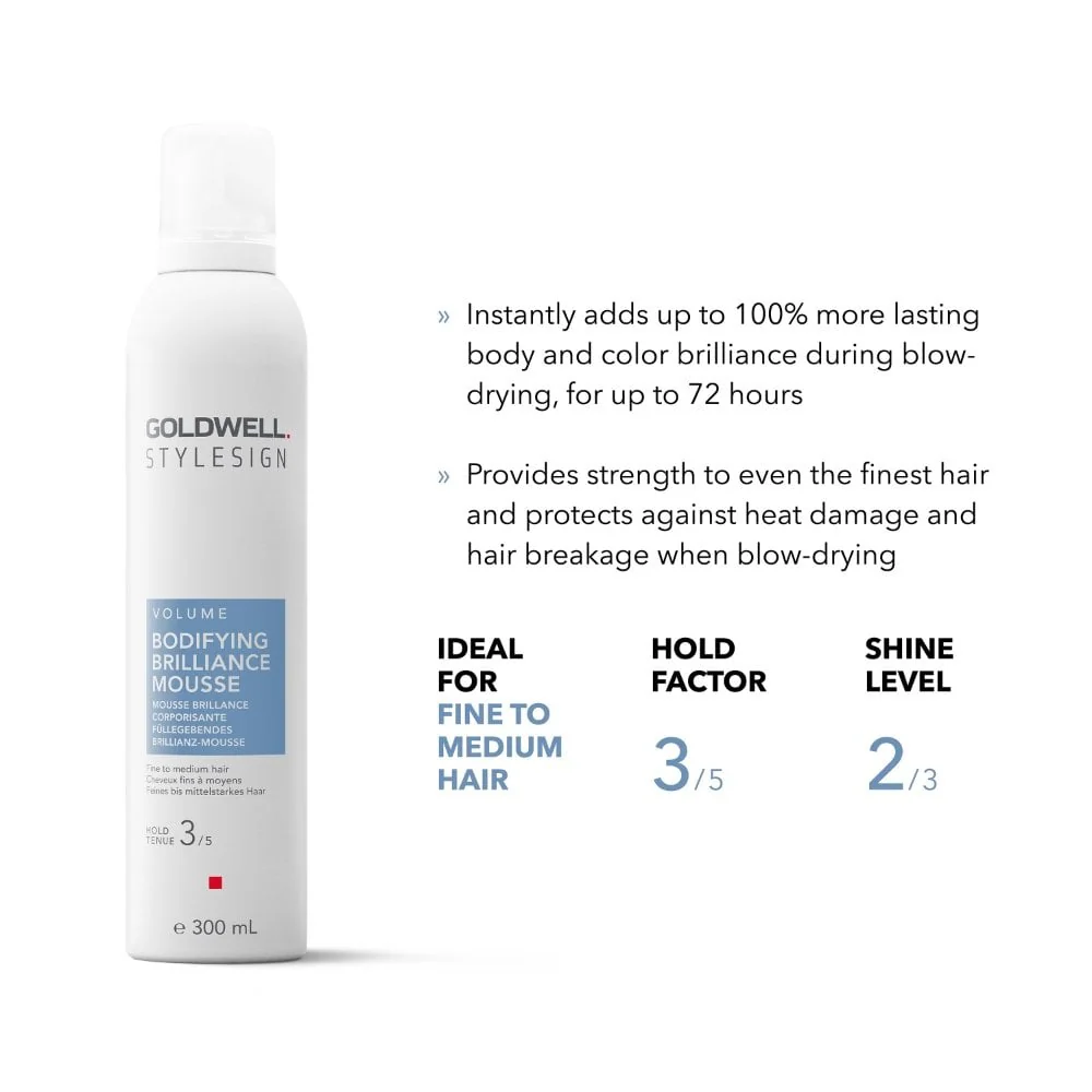 Goldwell Style Sign Volume Bodifying Brilliance Mousse 300ml - Image 2
