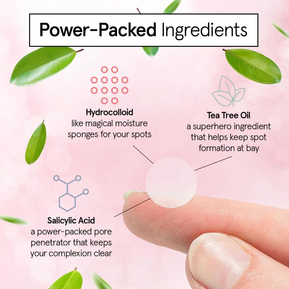 Grace & Stella Hydrocolloid Pimple Patches Clear x36 - Image 4