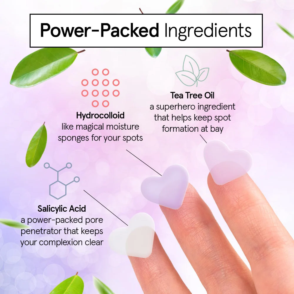 Grace & Stella Hydrocolloid Pimple Patches Heart x36 - Image 4