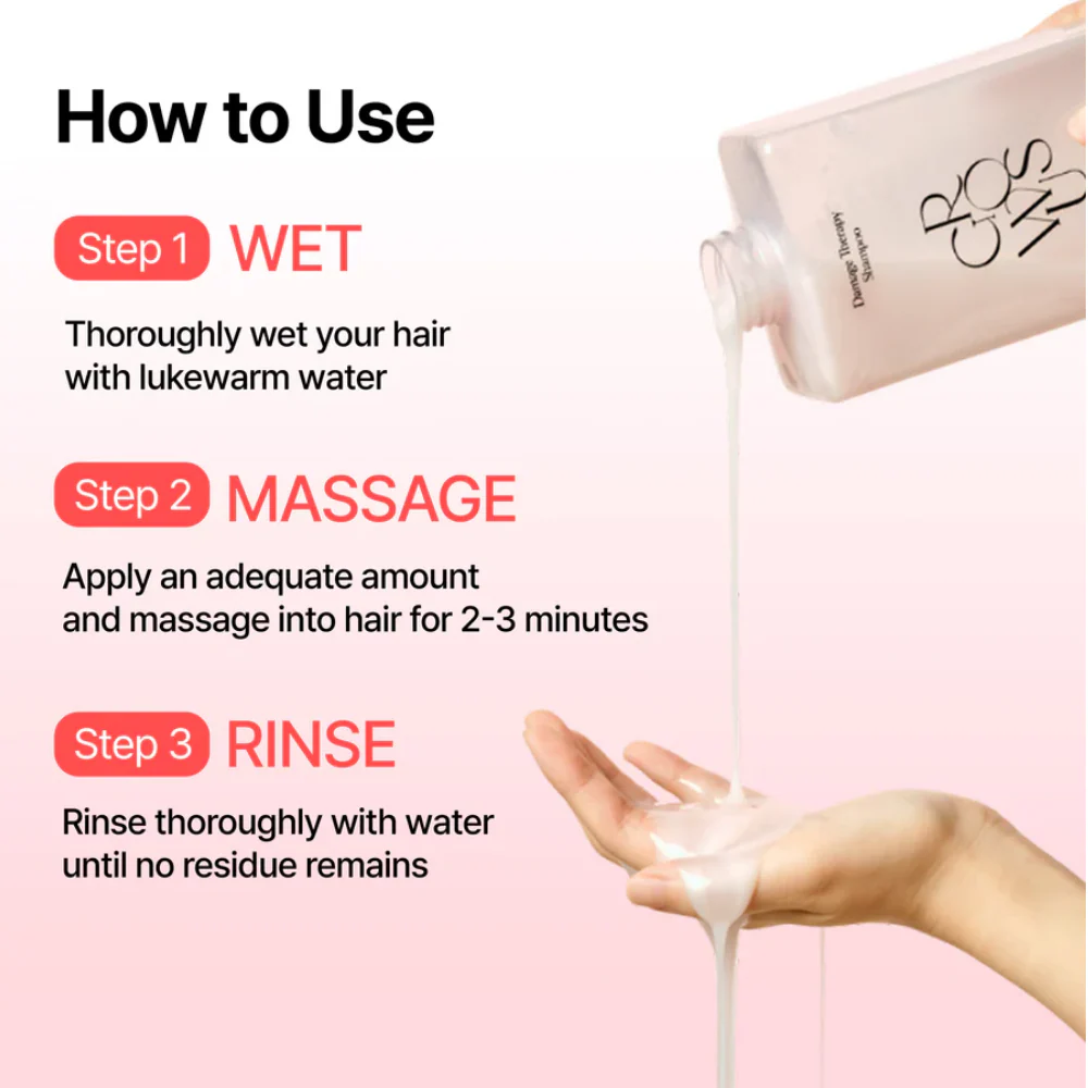 GROWUS Damage Therapy Shampoo EX 500ml - Image 7