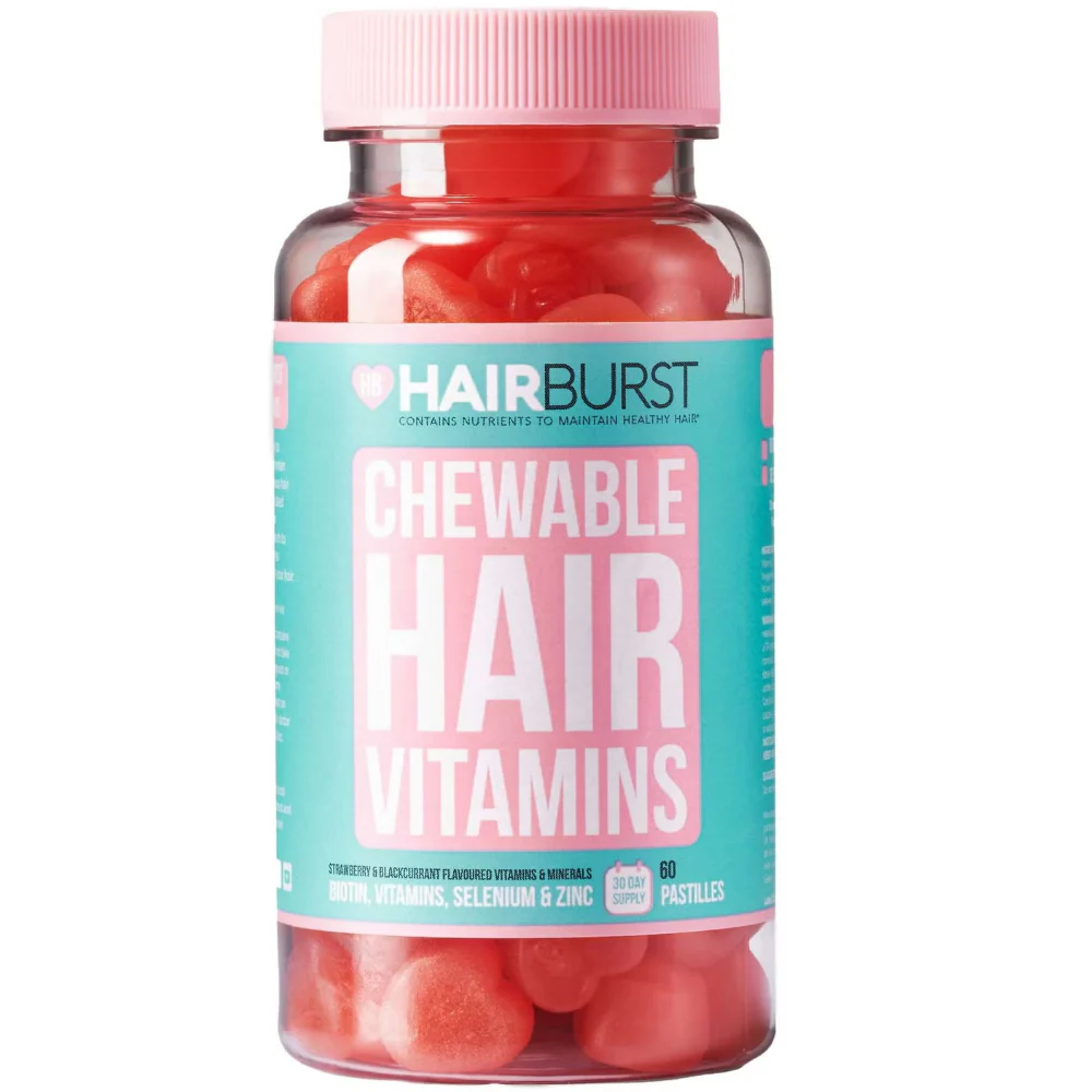 Hairburst Chewable Strawberry Hair Vitamins Gummies x60