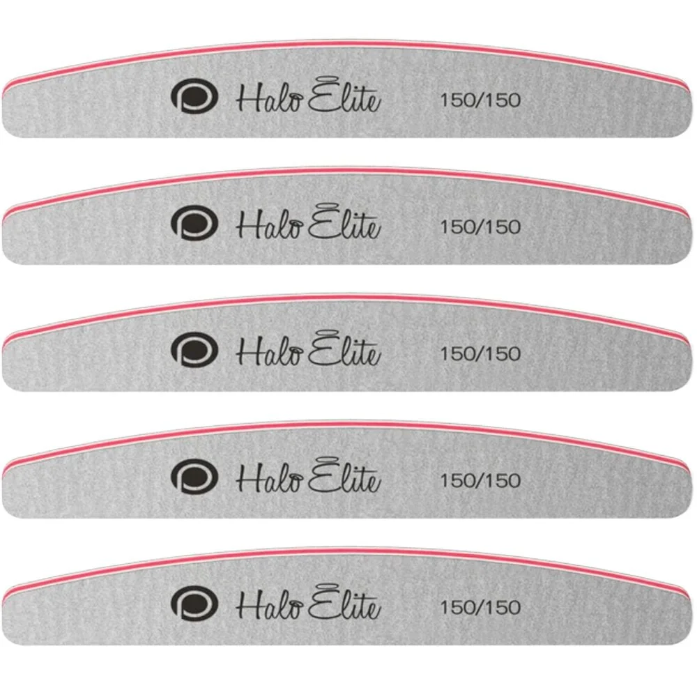 Halo Elite Half-Moon Files 150/150 Grit 5 Pack