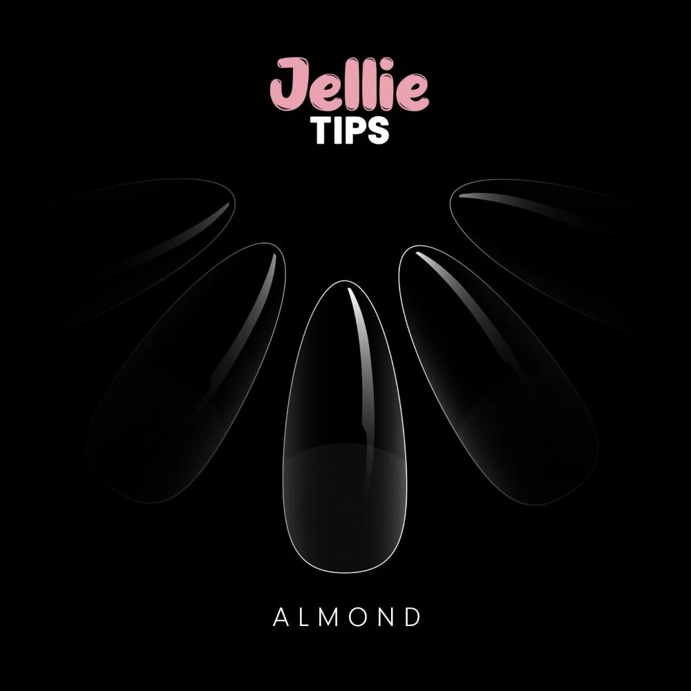 Halo Jellie Tips Soft Gel Nail Tips Almond x120 Sizes 0-11 - Image 2